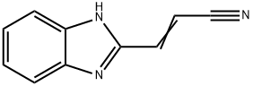 2-Propenenitrile,3-(1H-benzimidazol-2-yl)-(9CI) Struktur