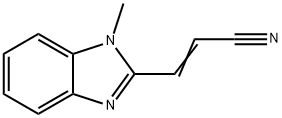 2-Propenenitrile,3-(1-methyl-1H-benzimidazol-2-yl)-(9CI) Struktur