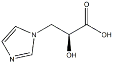 (αS)-α-Hydroxy-1H-imidazole-1-propionic acid Struktur