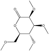 2-O,3-O,4-O,6-O-Tetramethyl-D-mannonic acid δ-lactone 结构式