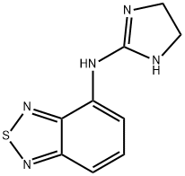 N-(2-イミダゾリン-2-イル)-2,1,3-ベンゾチアジアゾール-4-アミン 化学構造式