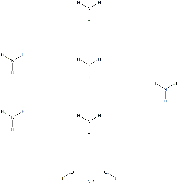 Nickel(2++), hexaammine-, dihydroxide, (OC-6-11)- Struktur