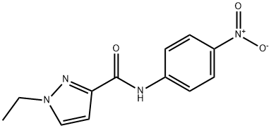 1H-Pyrazole-3-carboxamide,1-ethyl-N-(4-nitrophenyl)-(9CI) Structure