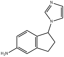 1H-Inden-5-amine,2,3-dihydro-1-(1H-imidazol-1-yl)-(9CI) Structure