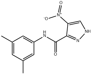 1H-Pyrazole-3-carboxamide,N-(3,5-dimethylphenyl)-4-nitro-(9CI) Structure