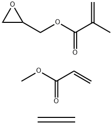 2-甲基-2-丙烯酸环氧化甲酯与乙烯和2-丙烯酸甲酯的聚合物, 51541-08-3, 结构式