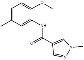 1H-Pyrazole-4-carboxamide,N-(2-methoxy-5-methylphenyl)-1-methyl-(9CI) Structure