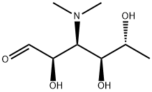 3-(ジメチルアミノ)-3,6-ジデオキシ-D-グルコース 化学構造式