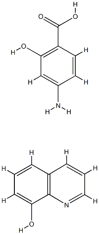 4-aminosalicylic acid oxine Struktur