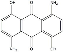 1,5(or 1,8)-diamino-4,8(or 4,5)-dihydroxyanthraquinone Struktur