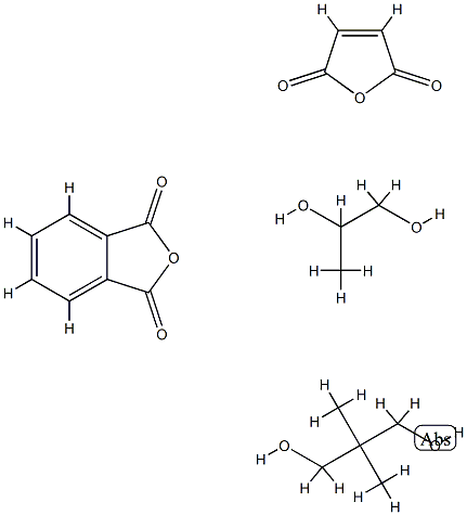 1,3-异苯并呋喃二酮与2,2-二甲基-1,3-丙二醇、2,5-呋喃二酮和1,2-丙二醇的聚合物, 52453-94-8, 结构式