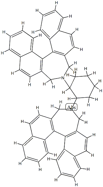 (11bR,11'bR)-4,4'-(1S,2S)-1,2-cyclohexanediylbis[4,5-dihydro-H-Dinaphth[2,1-c:1',2'-e]azepine Structure