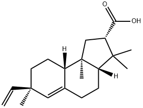 7β-Vinyl-2,3,3aβ,4,5,7,8,9,9aβ,9b-decahydro-3,3,7,9bα-tetramethyl-1H-benz[e]indene-2α-carboxylic acid Struktur