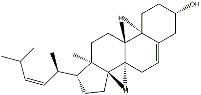 (22Z)-26,27-Dinorergosta-5,22-dien-3β-ol Struktur