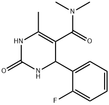5-Pyrimidinecarboxamide,4-(2-fluorophenyl)-1,2,3,4-tetrahydro-N,N,6-trimethyl-2-oxo-(9CI) Structure