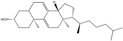 Cholesta-7,9(11)-dien-3β-ol Struktur