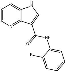 1H-Pyrrolo[3,2-b]pyridine-3-carboxamide,N-(2-fluorophenyl)-(9CI) Structure