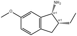 1H-Inden-1-amine,2-ethyl-2,3-dihydro-6-methoxy-,(1R,2R)-rel-(9CI) Structure