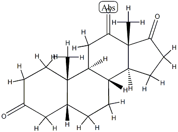 5β-Androstane-3,12,17-trione Structure