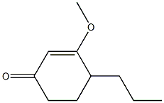 2-Cyclohexen-1-one,3-methoxy-4-propyl-(9CI) Struktur