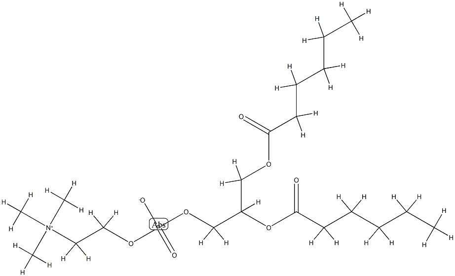 1,2-hexanoylphosphatidylcholine Structure