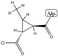 1,2-Cyclopropanedicarbonyl dichloride, 3-methyl-, (1alpha,2beta,3alpha)- (9CI) Structure
