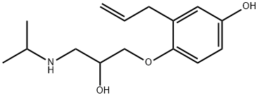 4-hydroxyalprenolol Structure