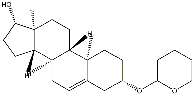 3β-[(Tetrahydro-2H-pyran-2-yl)oxy]androst-5-en-17β-ol Struktur