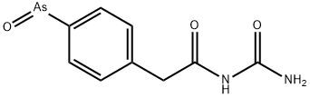 2-(4-arsenosophenyl)-N-carbamoyl-acetamide Struktur