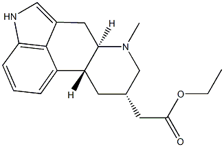 8β-(2-Acetoxyethyl)-6-methylergoline Struktur