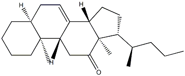 5β-Chol-7-en-12-one Structure