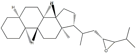23,24-Epoxy-5β-cholestane Struktur