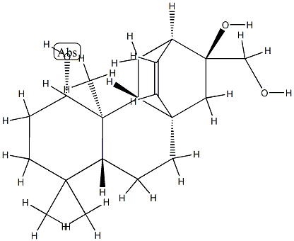 (5β,8α,9β,10α,12α)-Atis-13-ene-1α,16,17-triol Struktur