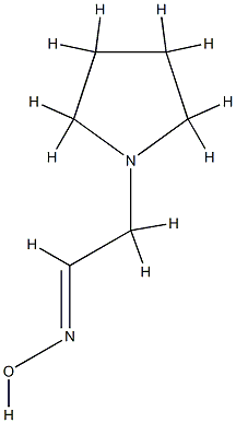 1-Pyrrolidineacetaldehyde,oxime,[C(E)]-(9CI) Structure