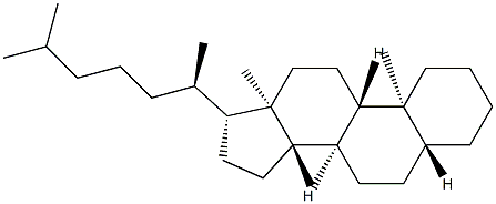14-メチル-5α-コレスタン 化学構造式