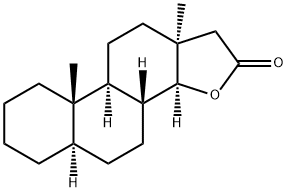 17-オキサ-5α-アンドロスタン-16-オン 化学構造式