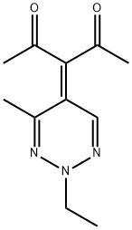 2,4-Pentanedione,3-(2-ethyl-4-methyl-1,2,3-triazin-5(2H)-ylidene)-(9CI) Structure