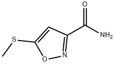 3-Isoxazolecarboxamide,5-(methylthio)-(9CI) Structure