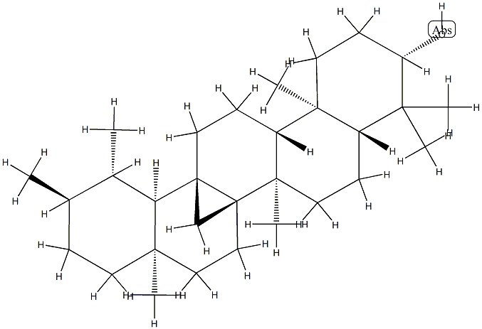 13,27-シクロ-5α-ウルサン-3β-オール 化学構造式