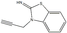 2(3H)-Benzothiazolimine,3-(2-propynyl)-(9CI) Structure