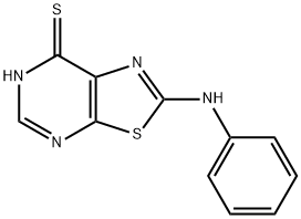 8-anilino-9-thia-2,4,7-triazabicyclo[4.3.0]nona-2,7,10-triene-5-thione Struktur
