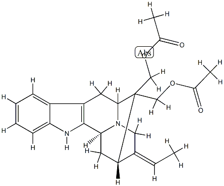 16-[(Acetyloxy)methyl]sarpagan-17-ol acetate Structure