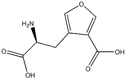 (S)-α-Amino-4-carboxy-3-furanpropionic acid 结构式