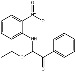 α-エトキシ-α-[(2-ニトロフェニル)アミノ]アセトフェノン 化学構造式