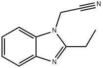 1H-Benzimidazole-1-acetonitrile,2-ethyl-(9CI) Structure