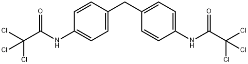 N,N'-(4,4'-Methylenebis(4,1-phenylene))bis(2,2,2-trichloroacetaMide) Structure