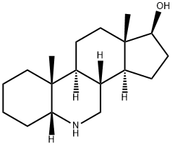 6-アザ-5β-アンドロスタン-17β-オール 化学構造式