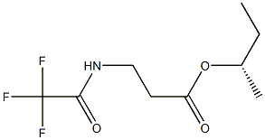 N-(Trifluoroacetyl)-β-alanine (S)-1-methylpropyl ester Structure