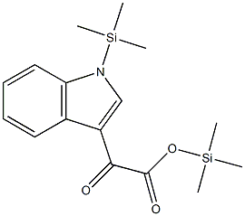 α-オキソ-1-トリメチルシリル-1H-インドール-3-酢酸トリメチルシリル 化学構造式