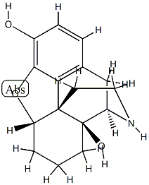 4,5α-Epoxymorphinan-3,14-diol Struktur